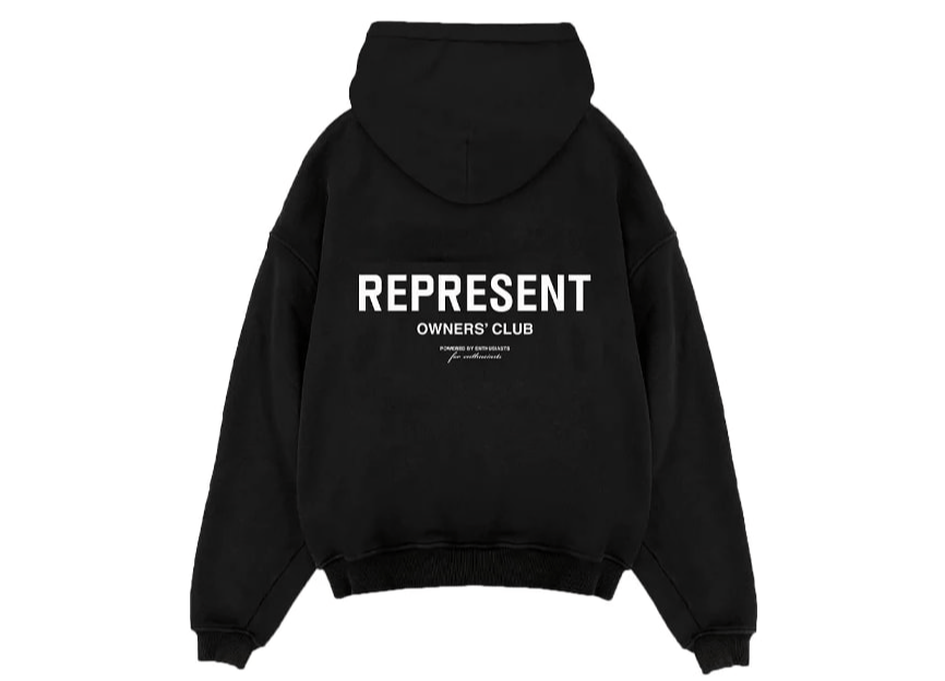 Represent Owners Club Zip Hoodie Black