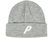 Palace P Beanie Light Grey Marl