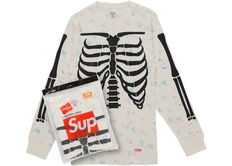 Supreme Hanes Bones Thermal Crew FW26 (1 Pack) Floral