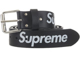 Supreme Repeat Leather Belt (FW25) Black