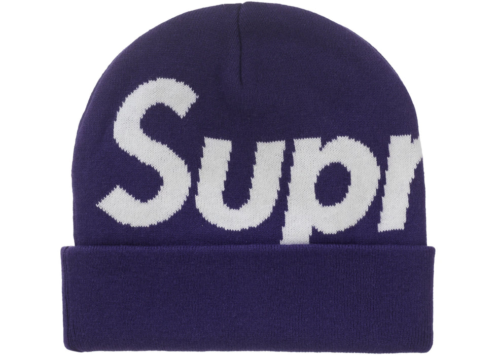 Supreme Big Logo Beanie (FW25) Purple
