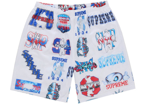 Supreme Flash Mesh Short White