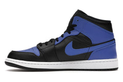 Jordan 1 Mid Hyper Royal Tumbled Leather