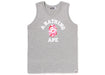 BAPE ABC Camo College Tank Top Grey Pink