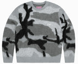 Corteiz Mohair Knit Sweater Grey Scale