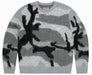 Corteiz Mohair Knit Sweater Grey Scale
