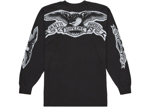 Supreme ANTIHERO Eagle L/S Tee Black