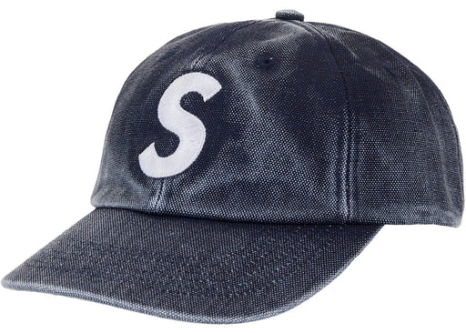 Supreme Pigment Coated S Logo 6-Panel Cap (SS26) Navy