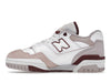 New Balance 550 White Scarlet (Women's)