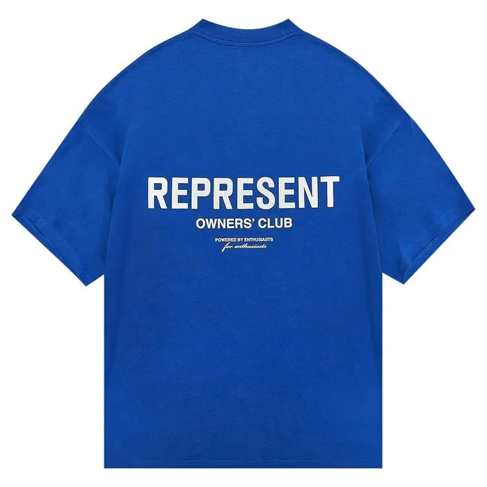 Represent Owner's Club T-Shirt Cobalt Blue/White