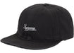 Supreme Distressed Script 6-Panel Black
