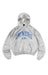 Represent Owners Club Zip Through Hoodie Sprayed Ice Grey Marl