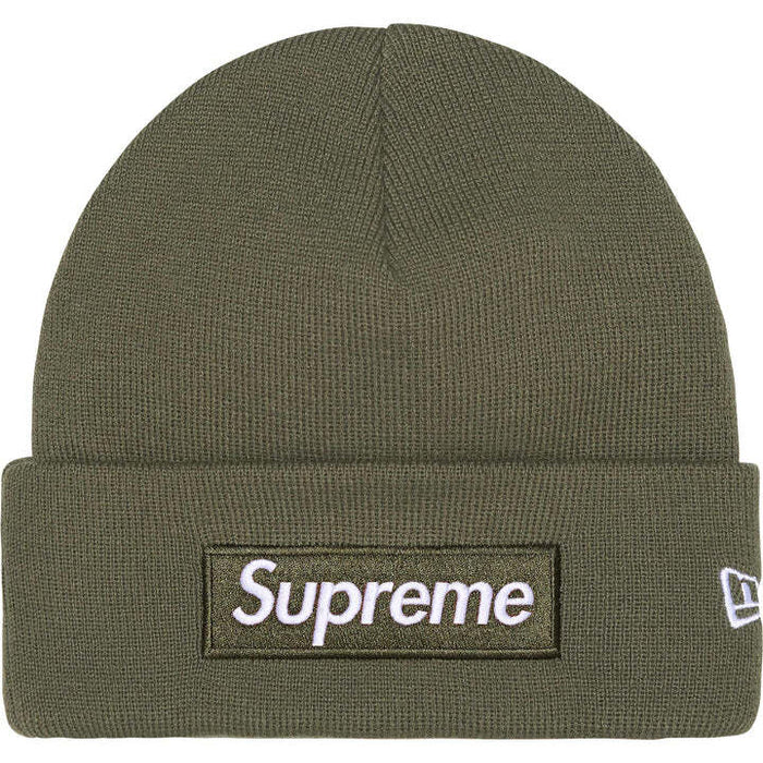 Supreme New Era Box Logo Beanie (FW25) Light Olive