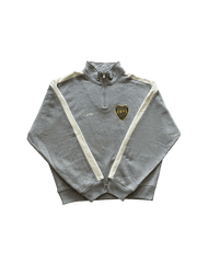 Corteiz Boca Fleece Quarter Zip Long Sleeve Grey