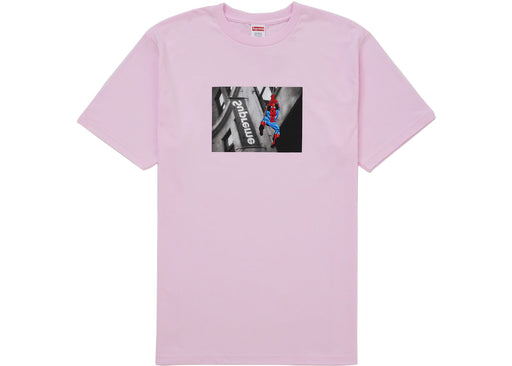Supreme Spider-Man Tee Light Pink