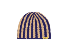 Corteiz Big Crochet Beanie Blue & Cream