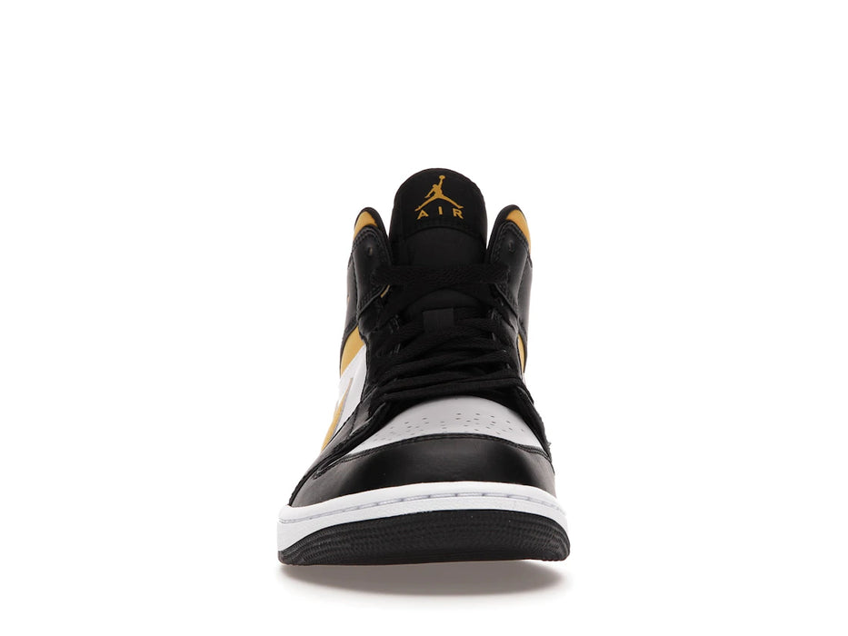 Jordan 1 Mid White Pollen Black