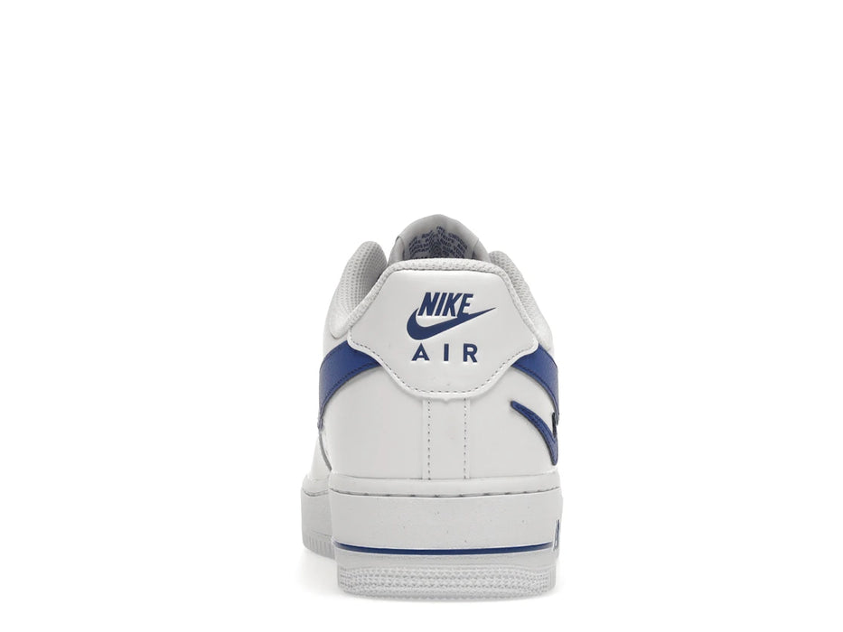 Nike Air Force 1 Low '07 FM Cut Out Swoosh White Game Royal