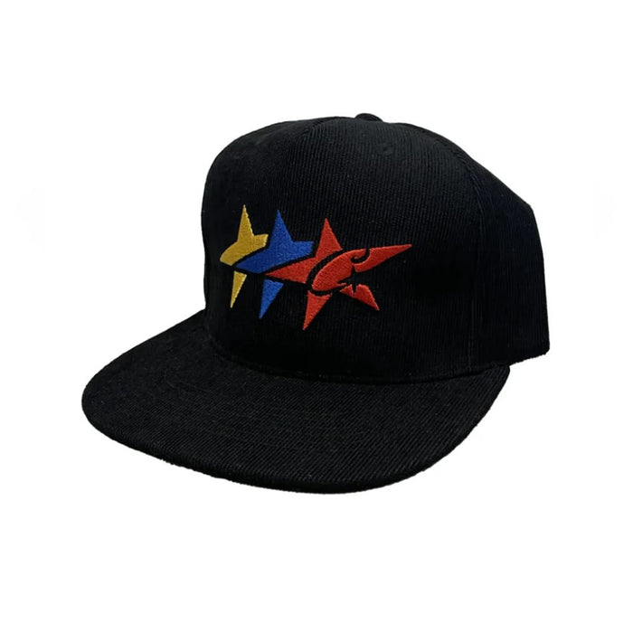 Corteiz C-Star Corduroy Trucker Cap Black
