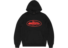 Corteiz Alcatraz V2 Hoodie Black/Red
