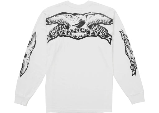 Supreme ANTIHERO Eagle L/S Tee White