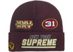 Supreme New Era Football Beanie Red