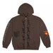 Travis Scott Reverse Dog Zip Up Hoodie Brown
