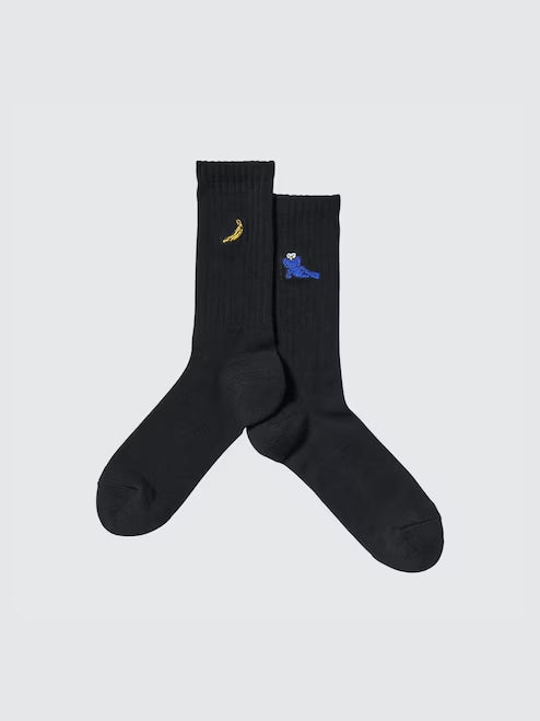 Kaws x Uniqlo Socks Banana, Black