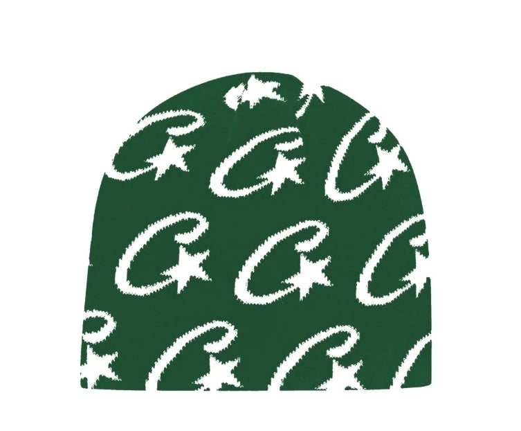 Corteiz Cstarz Monogram Beanie Green