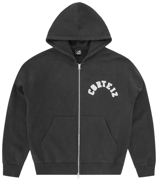Corteiz Colly Arch Zip Hoodie Black