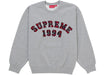Supreme Plaid Arc Crewneck Heather Grey