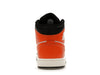 Jordan 1 Mid Black Toe Starfish