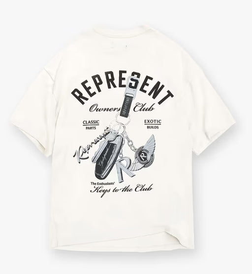 Represent Keys To The Club T-Shirt Flat White