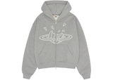 Broken Planet Zip Up Hoodie Heather Grey