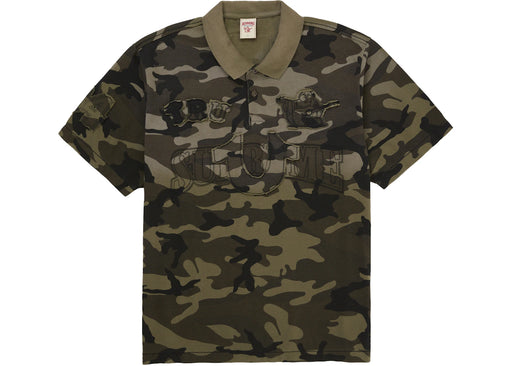 Supreme True Religion Applique Polo Woodland Camo