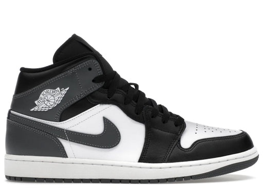 Jordan 1 Mid Black White Iron Grey