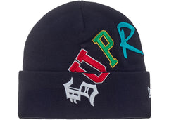 Supreme New Era Arc Beanie Navy