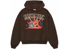 Broken Planet Out Of Service Hoodie Brown