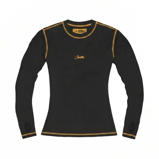 Corteiz Mesh Long-Sleeve Black/Yellow