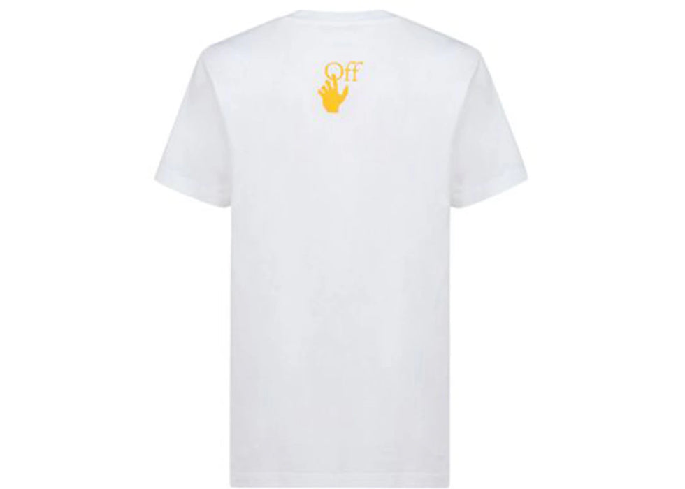OFF-WHITE Caravaggio Saint Jerome Writing Hands Off Logo Slim Fit T-shirt While/Black/Yellow