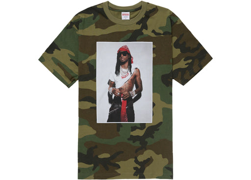 Supreme Playboi Carti Tee Woodland Camo