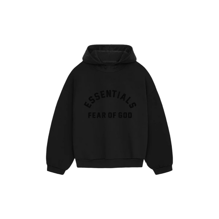 Fear of God Essentials Arch Logo Hoodie Jet Black