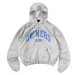 Represent Owners Club Zip Through Hoodie Sprayed Ice Grey Marl