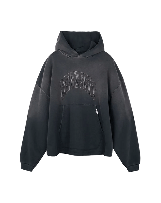 Represent Embellished Hoodie Black