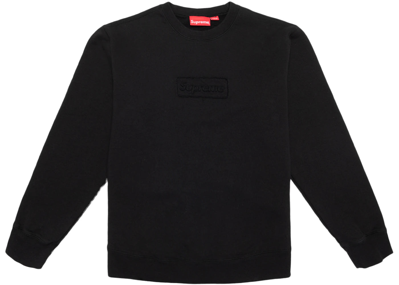 Supreme Cutout Logo Crewneck Black