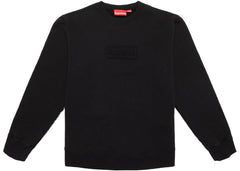 Supreme Cutout Logo Crewneck Black