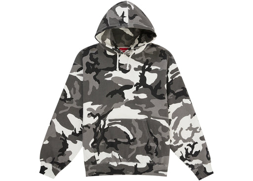 Supreme Satin Applique Hooded Sweatshirt (SS26) Snow Camo
