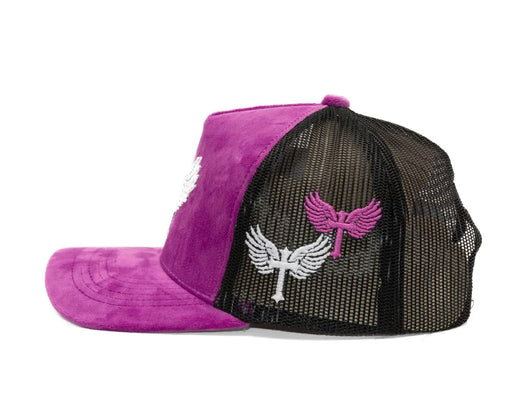 Reflection Luxury Fuzzy Trucker Purple