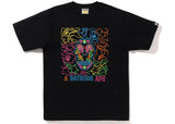 BAPE Halloween Neon Mexican Skull Tee Black