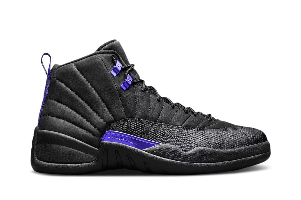 "Jordan 12 Retro  Black Dark Concord"